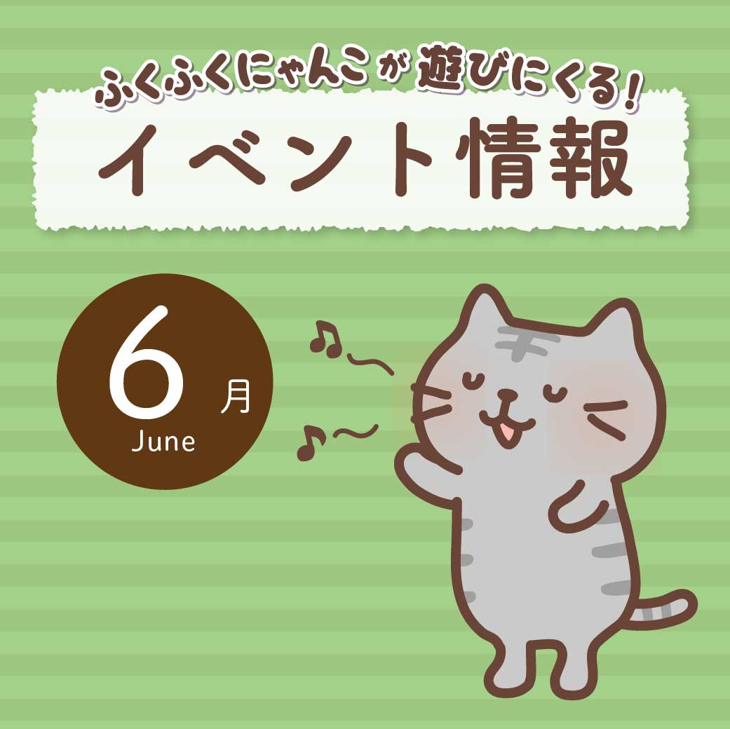 6月イベント情報☔ | Fuku Fuku Nyanko official web site